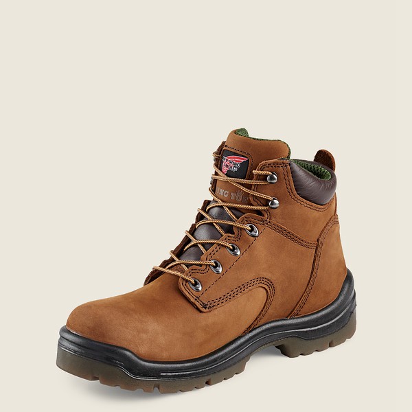 Red Wing Iş Botu Erkek - King Toe® - 6-Inch Waterproof Soft Toe - Kahverengi - 36WGQYLMF